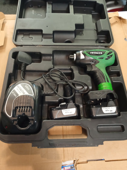 Hitachi 12v Cordless Impact Driver + Charger & 2 Batteries