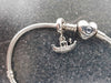 Women's Pandora Silver Bracelet & 3 Individual Charms