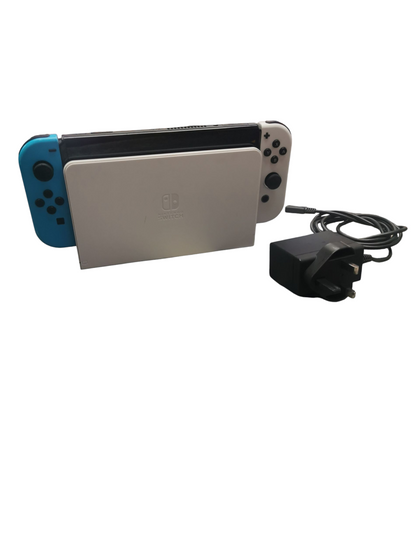 NINTENDO SWITCH OLED WHITE - DOCK AND CHARGER