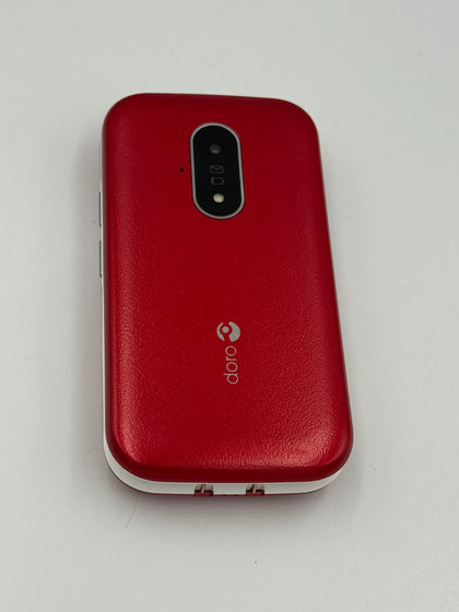*doro 6820 red flip phone