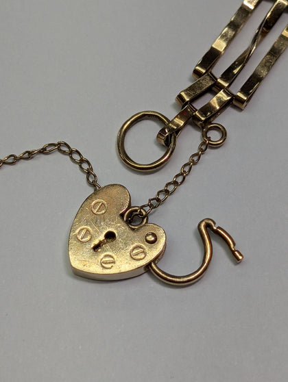 9CT Gold Gate Link Bracelet