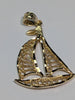 14CT GOLD BOAT PENDANT PRESTON STORE