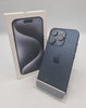Apple iPhone 15 pro 128GB Titanium blue smartphone unlocked boxed (93% batt health)