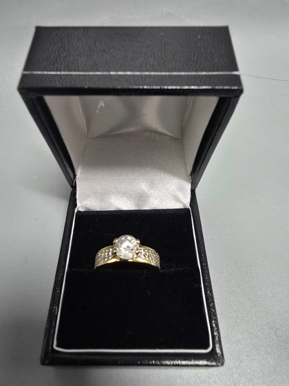 9ct Gold Ring 375 2.4G Size M