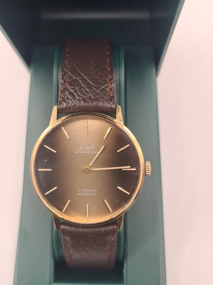 Vintage Limit International 17 Jewel Incabloc Automatic Dress Watch, Boxed