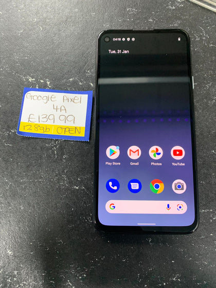 Google Pixel 4A 5G Android Smartphone 128GB Just Black Unlocked.