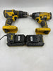 Stanley FatMax 18V Cordless Brushless Combi Drill & Impact Driver Twin Kit 2 x 2.0Ah in Yellow | Plastic
