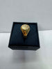 5.9G 18ct Gold Textured Signet Ring - Size Z - **Hallmarked**