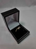 9ct Yellow Gold 0.03ct Brilliant Cut Diamond Wishbone Ring - 1.84 Grams - Size N