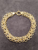 14ct Yellow & White Gold Braided Link Bracelet