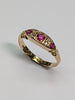 18ct Gold Diamond & Pink Stone Ring