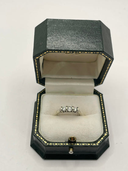 9ct White Gold Ring Size - K