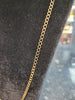 9ct Yellow Gold Curb Chain - 22" - 8.28g - Hallmarked