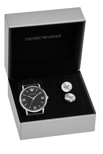 Emporio Armani watch & cuffLinks