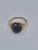 9ct Yellow Gold Hematite Intaglio Men's Signet Ring - Size Q - 2.50 Grams