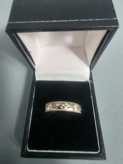 9ct Gold Ring 3.5g 375 Size X HM