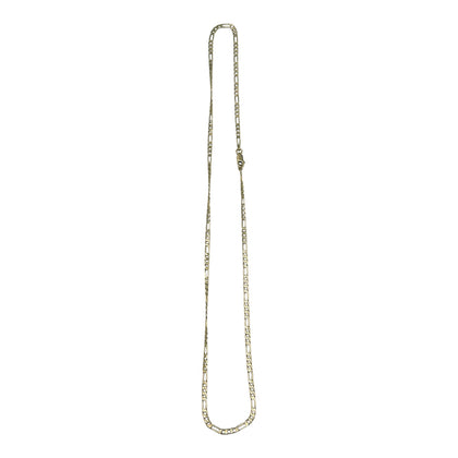 9CT Yellow Gold, 375 Fully Hallmarked Figaro Chain, 22'', 7.4g, Boxed
