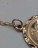 9CT 375 Hallmarked, St. Christopher medallion on long link belcher, 20", 4.0g