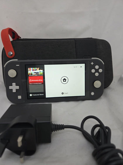 Nintendo Switch Lite Console, 32GB Grey with a carry case and charger