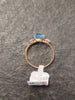 585 Tri-Stone ring Size J