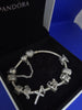 Pandora Bracelet 64.61g With 8 Charms (925 ALE Hallmarked) 8"
