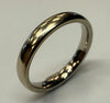 18CT WHITE GOLD  BAND SIZE M