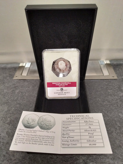 Winston Churchill Proof 50p