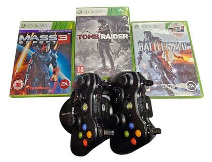 Microsoft X-Box 360 120gb Console with 3 Games - Unboxed