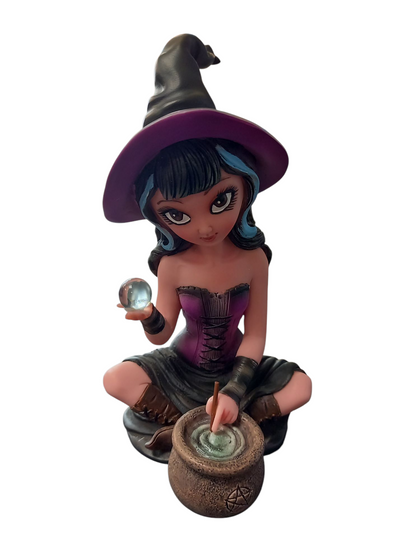 Witch Figurine - Pruedence Brews Potion