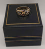 375 9CT Yellow Gold & white gold Ring 2.17g size M boxed * full hallmarked *