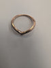 Pandora Style Rose Gold 'Wishbone' Ring (Size 54)