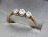 9ct Gold 3 Stone Diamond Ring 0.50ct Size N