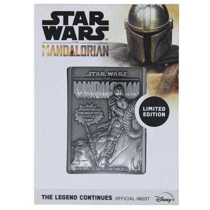 ** Collection Only ** Star Wars The Mandalorian DIN Djarin and The Child Ingot Collectable Limited edition  of 3000  (Sealed Like New)