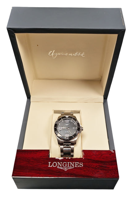 Longines Hydro Conquest Automatic Black Dial Watch 41mm **Boxed**