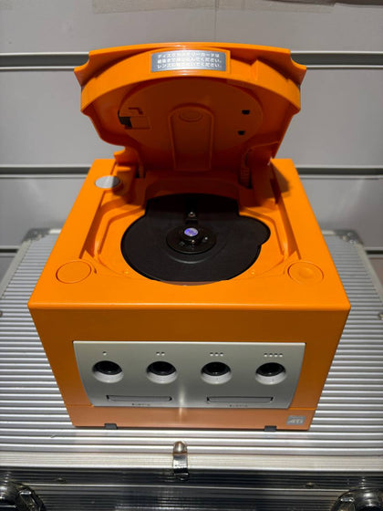 Nintendo Game Cube Spice Orange, Game Boy Player, GameCube Memory Card 59 & Travel Case