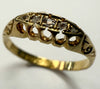 18ct gold ring with stones size P