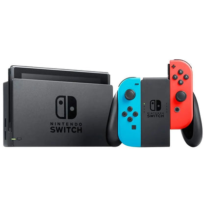 Nintendo Switch Console V2 - Neon Red/Blue ** Unboxed **