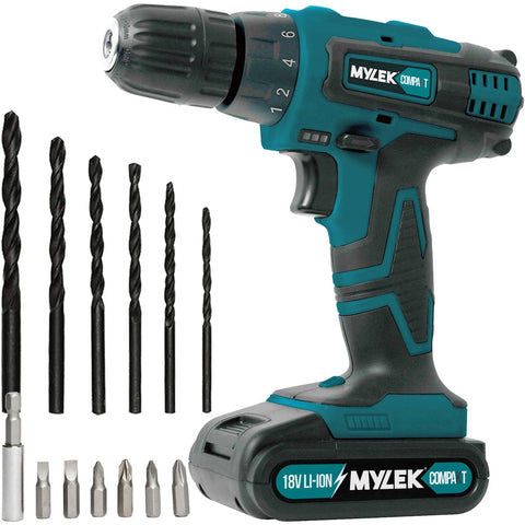 Mylek 18V Cordless Drill Set