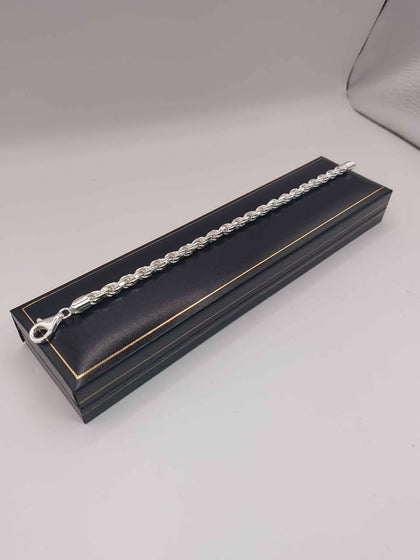 ***BRAND NEW***, 22.3G Silver Rope Bracelet, 8