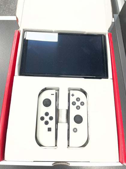 Switch Console, 64GB OLED + White Joy-Con, Boxed
