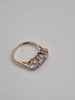 9ct Yellow Gold 3 Stone Trilogy Ring - Size K - 2.67 Grams