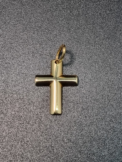 9ct Yellow Gold Cross Pendant - 2.72 Grams