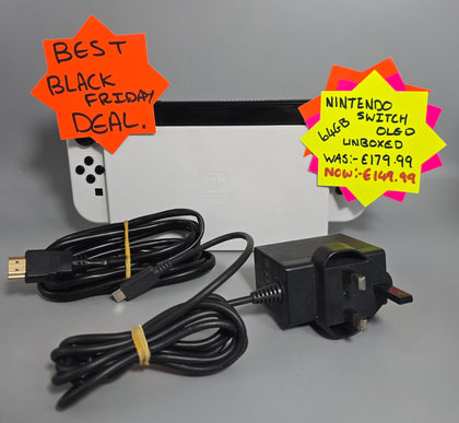 ***BEST BLACK FRIDAY DEAL***SALE, SALE, SALE***Nintendo Switch Console, 64GB OLED + White Joy-Con, Discounted