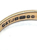 2.4g 9ct Gold Oval Channel set Purple stone Ring - Size O - **Hallmarked**