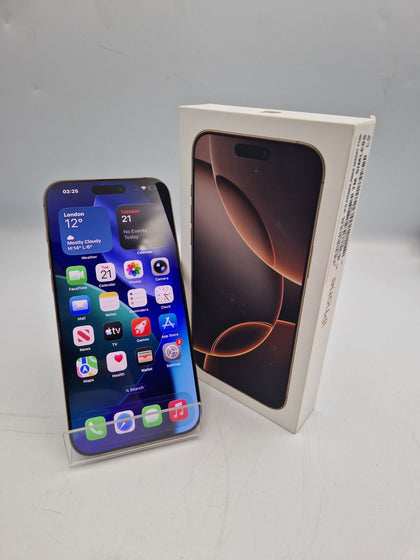 Apple iPhone 16 Pro Max 256GB Gold smartphone unlocked boxed (94% batt health)