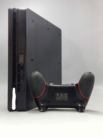 Playstation 4 Slim Console, 500GB Black, Boxed 3rd party pad and Leads