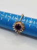 Gold Purple Amethyst Ring Size K 1/2