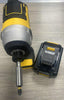 DeWalt DCF787 drill with the battery