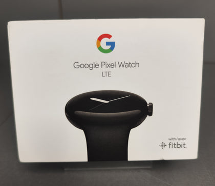 Google Pixel Watch - Matte Black Case/Obsidian Active Band - 4G LTE + Bluetooth/Wi-Fi**Boxed**.