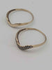 (9k Hallmarked&Tested) Gold Twin Ring Set, 2.2g, Size P